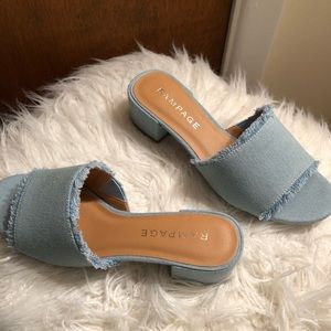 Rampage Women’s Malista Peep Toe Mule